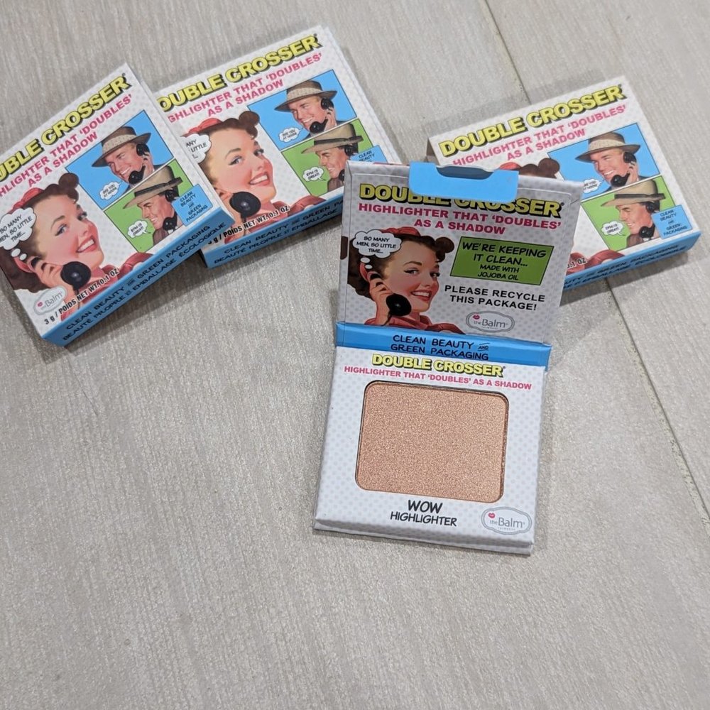 thebalm Double Crosser WOW Highlighter tavel size